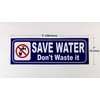 eSplanade Save Water Sign Sticker Decal - Easy to Mount