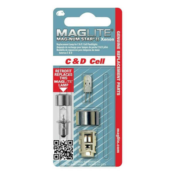 MagLite D Replacement Bulb Xenon Bulb for 2-Cell