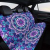 Delerain Car Rear Seat Covers, Mandala Purple Car Backseat Protector