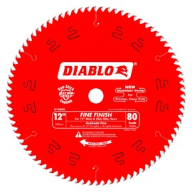 Diablo D1280X: 12" x 80-Teeth Fine Finish Saw Blade for Wood