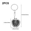 [Dinntty] Apple Keyring Keychain Photo Frame Detachable Keychain Diy Gift