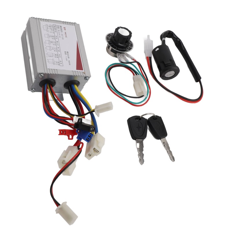 12V 500W Electric Bike Controller Speed Control Switch Key Lock
