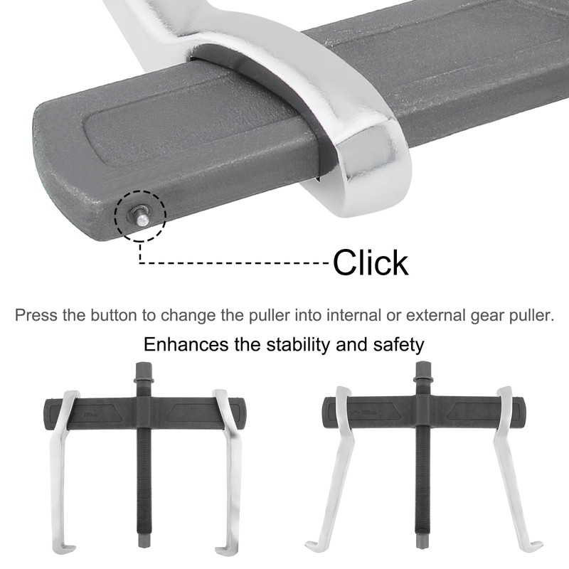 ChgImposs 14 Inch 2-Jaw Gear Puller, Adjustable CR-V Bearing Puller