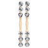 2Pcs Children Percussion Musical Toy Wooden Hand Bell Rattle Shaker