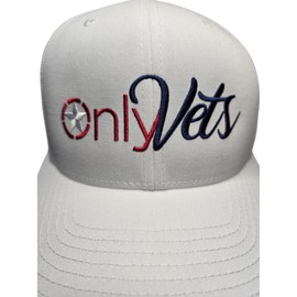 All Possibilities 369 USA Only Vets Hat Flag Veteran Hat for Men Women, Funny Embroidered American Army Military Baseball Cap (US, Alpha, One Size, White)