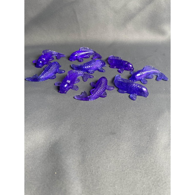 Oceanic Elegance: Handcrafted Resin Koi Fish Sculptures - 3 Pack