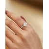 IMOLOVE Moissanite Engagement Ring for Women, Moissanite Wedding band for
