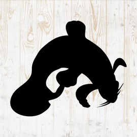 Fish Wall Decals Silhouette - Fish Wall Stickers - Fish Sea Nautical River Ocean Fisherman - Fish Room Decor for Bedroom Kitchen Laptop Water Bottle Car Window Decals DWSV5345