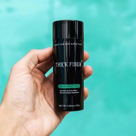 THICK FIBER THICK FIBER Hair Fibres (Pack of 2, BLACK) | Hair Powder for Thinning Hair 25g Bottle | Make Thin Hair Look Thicker in Seconds| Hair Loss Concealer for Women & Men