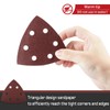 LEONTOOL 50 Pcs Triangle Sanding Pads 120 Grit 3-1/2 Inches
