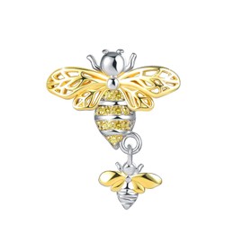 GMXLin Bee Charm Animal Bead for Bracelets Mother Daughter Son Mom Baby Dangle Bead for Women
