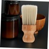 IWOWHERO Ergonomic Wooden Hair Brush Barber Neck Duster Brush Hair