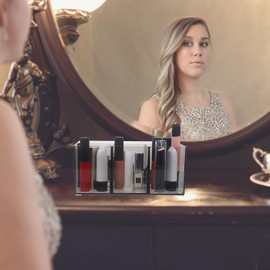 FOMIYES Makeup Brush Storage Organizer Desktop Holder for Eyebrow and Cosmetics Brushes Vanity Pen and Pencil Holder Makeup Holder for Brushes and Organizers