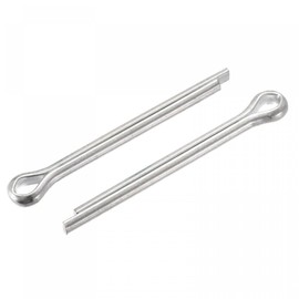 sourcing map 8 Pieces Split Split Cotter Pin 8 mm x 90 mm Carbon Steel Clip Fastener Silver