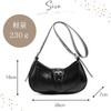 HARGIO Half-Moon Shoulder Bag, Hobo Bag, Silver Bag, Women's Round