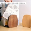 COZENTA Book Stand, Bookend, Wooden, Tabletop, Stylish, Won't Fall Down,