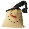 Factory Direct Craft Primitive Weighted Burlap Snowman Head for Rustic