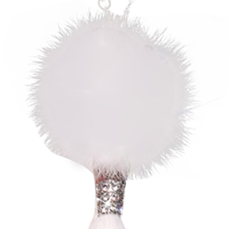 Pom Pom Car Pendant Rhinestone Embedded Sturdy Metal Cute Animal