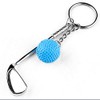 IKAAR Pack of 2 Keyrings Golf Ball Pendant Metal Gift