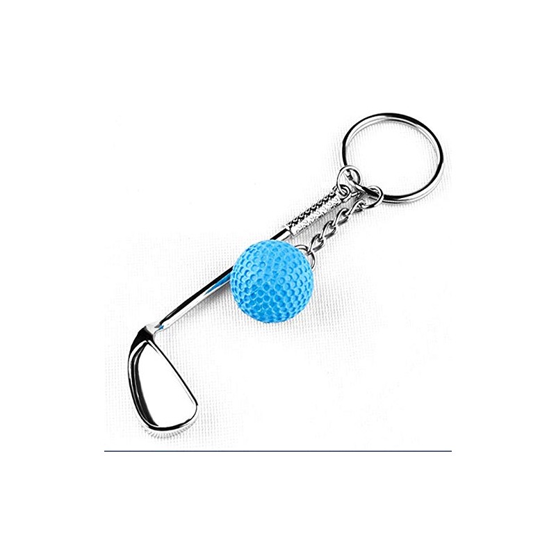 IKAAR Pack of 2 Keyrings Golf Ball Pendant Metal Gift