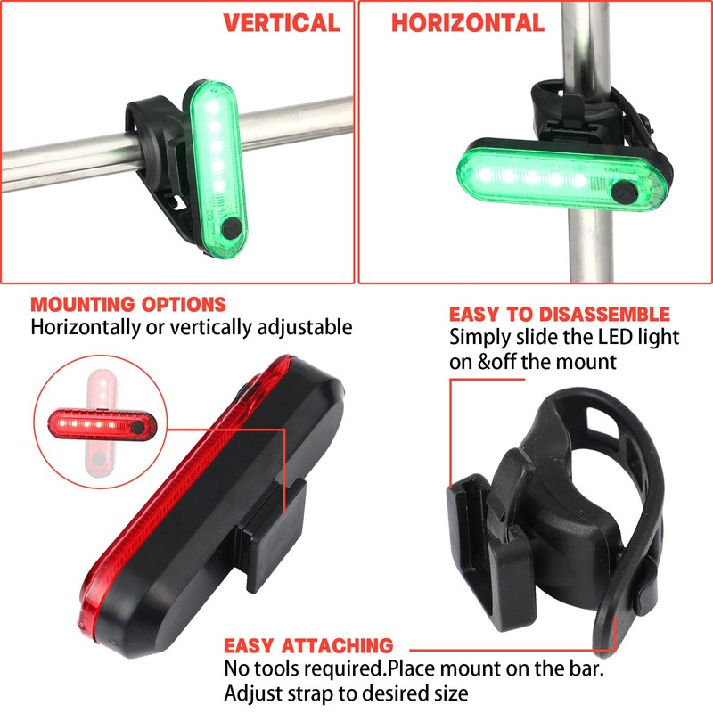 Treela 22 Pcs LED Navigation Kayak Lights with Safety Whistle