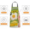 BGBDEIA Breakfast Menu Chefs Apron, Cooking and Baking Apron for