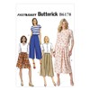 Butterick Patterns B6178A50 Misses' Culottes Sewing Template, A5 (6-8-10-12-14)