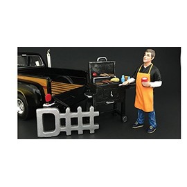 Tailgate Party Set II 4 Piece Figure Set For 1:24 Scale Models by American Diorama 77596