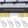 VGOL 100PCS Curtain Hooks Drapery Hooks Curtain Rollers Window Curtain