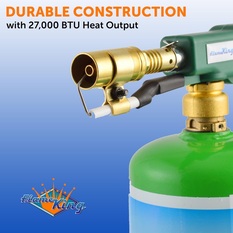 Flame King Propane & Mapp Gas Blow Torch 27,000 BTU