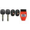 Toyota 2 Toyota Transponder Chip Key 44D Dot + 4