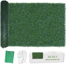 BCBLF 40x120Inch Artificial Ivy Privacy Fence Screen, UV-Anti Boxwood Greenery Hedge, Fake Grass Wall Roll Backdrop, 33 SQ FT