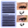 Fluff Lash Clusters 60D+80D Thick Eyelash Clusters D Curly Wispy