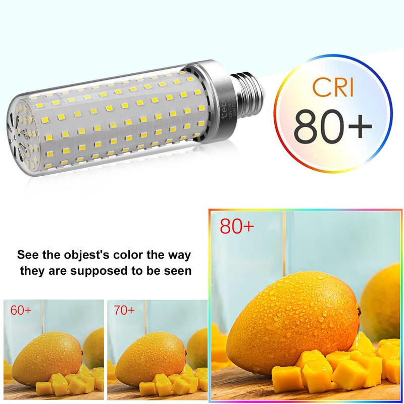 tebio 35W LED Corn Light Bulbs, 300W Equivalent, 6000K Daylight