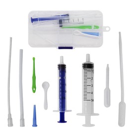 Baby Bird Gouldian Zebra Finch Canary Society Bird Pet Hand Rearing Feeding Syringes Crop Tubes (9Pcs)
