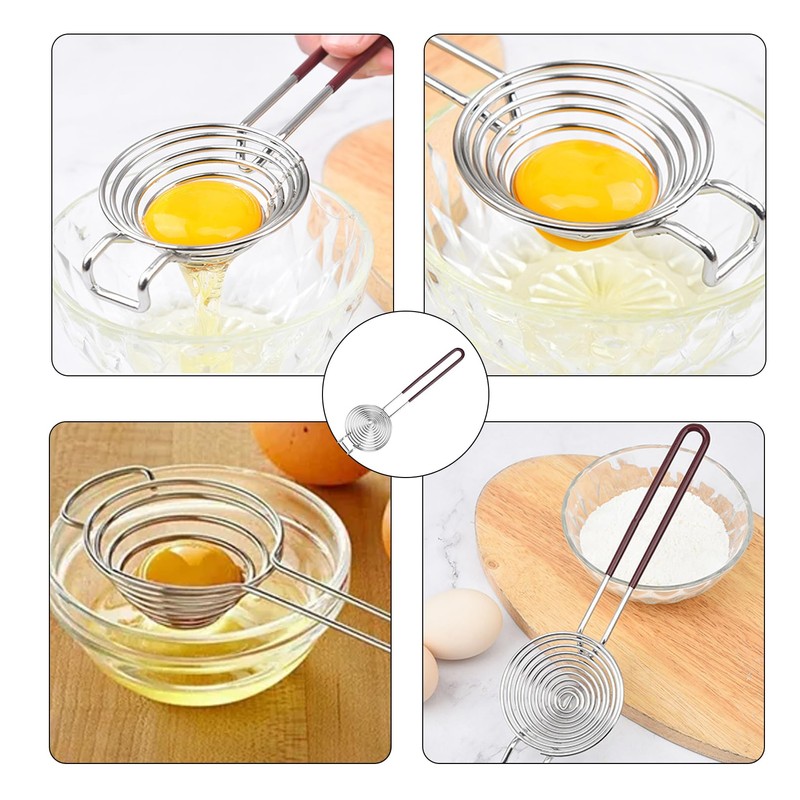 Eiertrenner Edelstahl Eigelbtrenner Eitrenner Eierpiekser Eierschneider Eierköpfer Eiweiß Trenner Egg