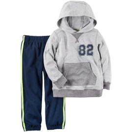 Carter's baby-boys 2 Pc Playwear Sets 229g392, Heather, 9 Months