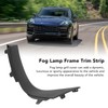 Front Bumper Grille Side Cover Durable Fog Lamp Frame Trim