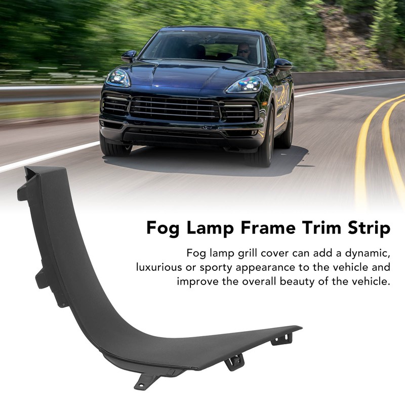 Front Bumper Grille Side Cover Durable Fog Lamp Frame Trim