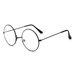 Carocak Round Glasses, Metal, Popular, Preventive, Fashionable, Classic, Driving Glasses, Sunglasses, Men's, Women's, Unisex, Black