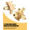 TIDEVAN Compressed Air Distributor Wall Box, Brass Compressed Air Distributor
