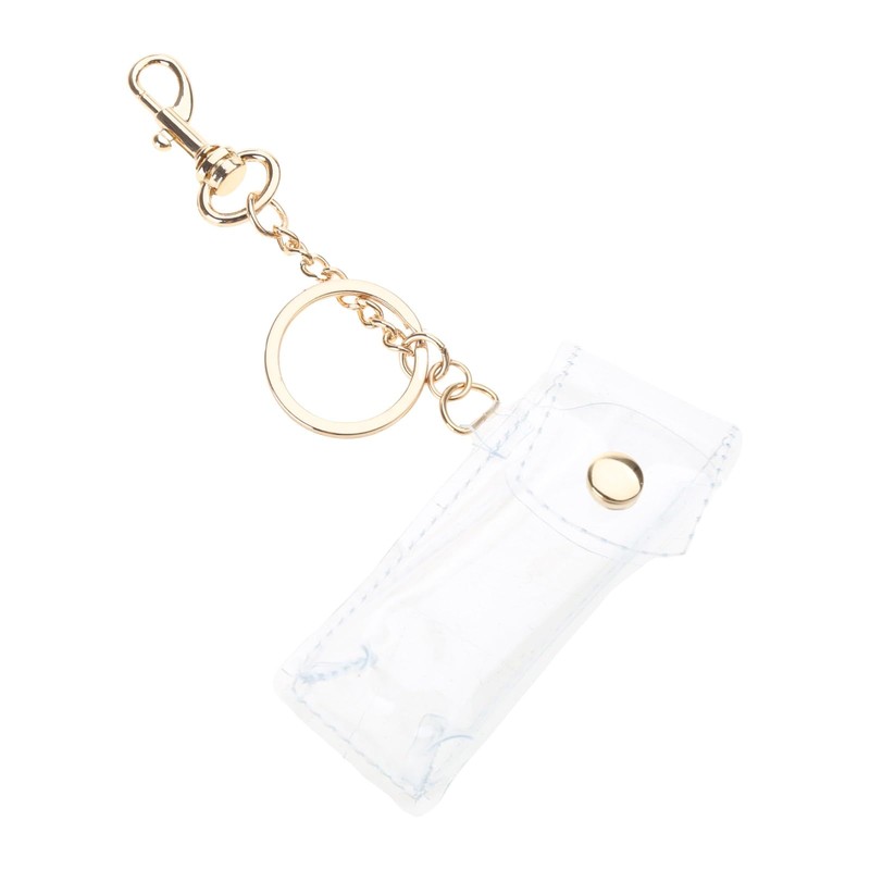 caralin Clear Lipstick Case Keychain PVC Material Fashion Keychain Lipstick
