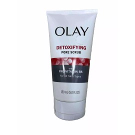 Olay Regenerist Detoxifying Pore Scrub Facial Cleanser VITAMIN B5, 5.0 Fl Oz