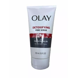 Olay Regenerist Detoxifying Pore Scrub Facial Cleanser VITAMIN B5, 5.0 Fl Oz