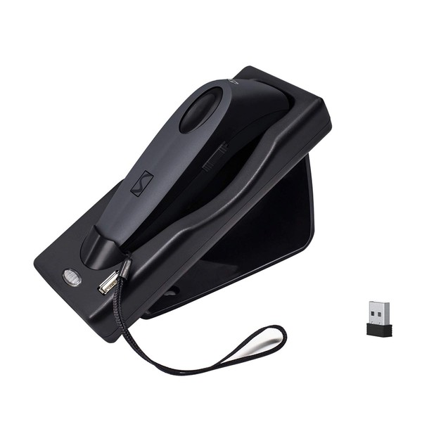 Symcode R40DB Barcode Reader, Handheld Two-Dimensional, One-Dimensional, LCD Reading, Bluetooth/2.4GHz Wireless/USB Connection, Compatible with PC/IOS/Android, Suitable for Stores, Offices, Logistics, Warehouses, Libraries, etc