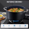Induction Cookware Set 6-Piece, Stackable Kitchen Cooking Pots Set, 6qt