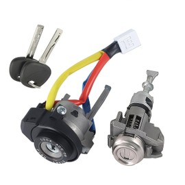 Ignition Lock Cylinder Switch, Left Driver Side Door Lock Cylinder, Compatible with 2013-2017 Kia Rio, 2011-2015 Kia Optima Replace OE 81900-1WK00 81970-2TA00 819001WK00 819702TA00