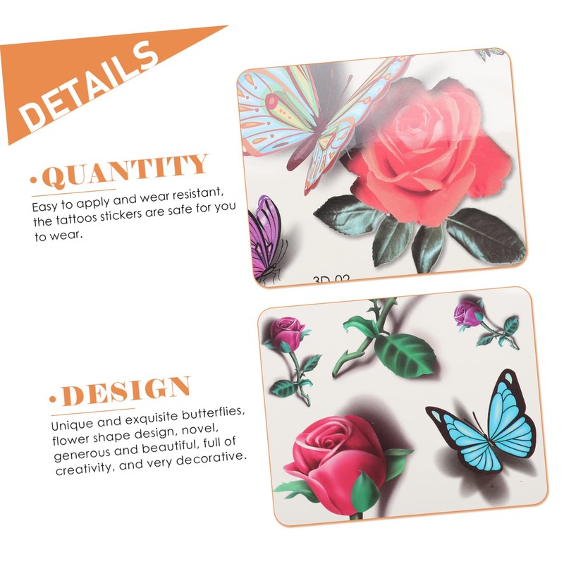 Minkissy Butterfly Decorative Stickers Temporary Stereoscopic Effect to Apply for