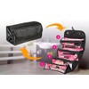 Organiser Rollable Cosmetic Bag for Travel Cosmetics, black, Rollable Cosmetic