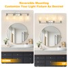 Unicozin Bathroom Light Fixtures, 4 Light Vanity Lights for Bathroom,